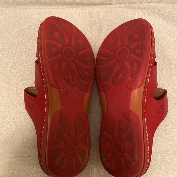 Lady Godiva Red Sandals…size 10 - Picture 6 of 8